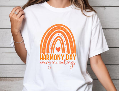 Harmony Day Adult T Shirt, Everyone Belongs Tee, Cultural Diversity Top, Harmony Week Outfit