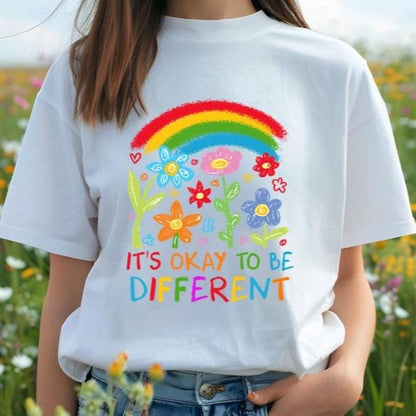 Its Okay to Be Different Shirt, Autism Awareness Kids Tee, Inclusion T Shirt, Anti Bullying Kindness Top