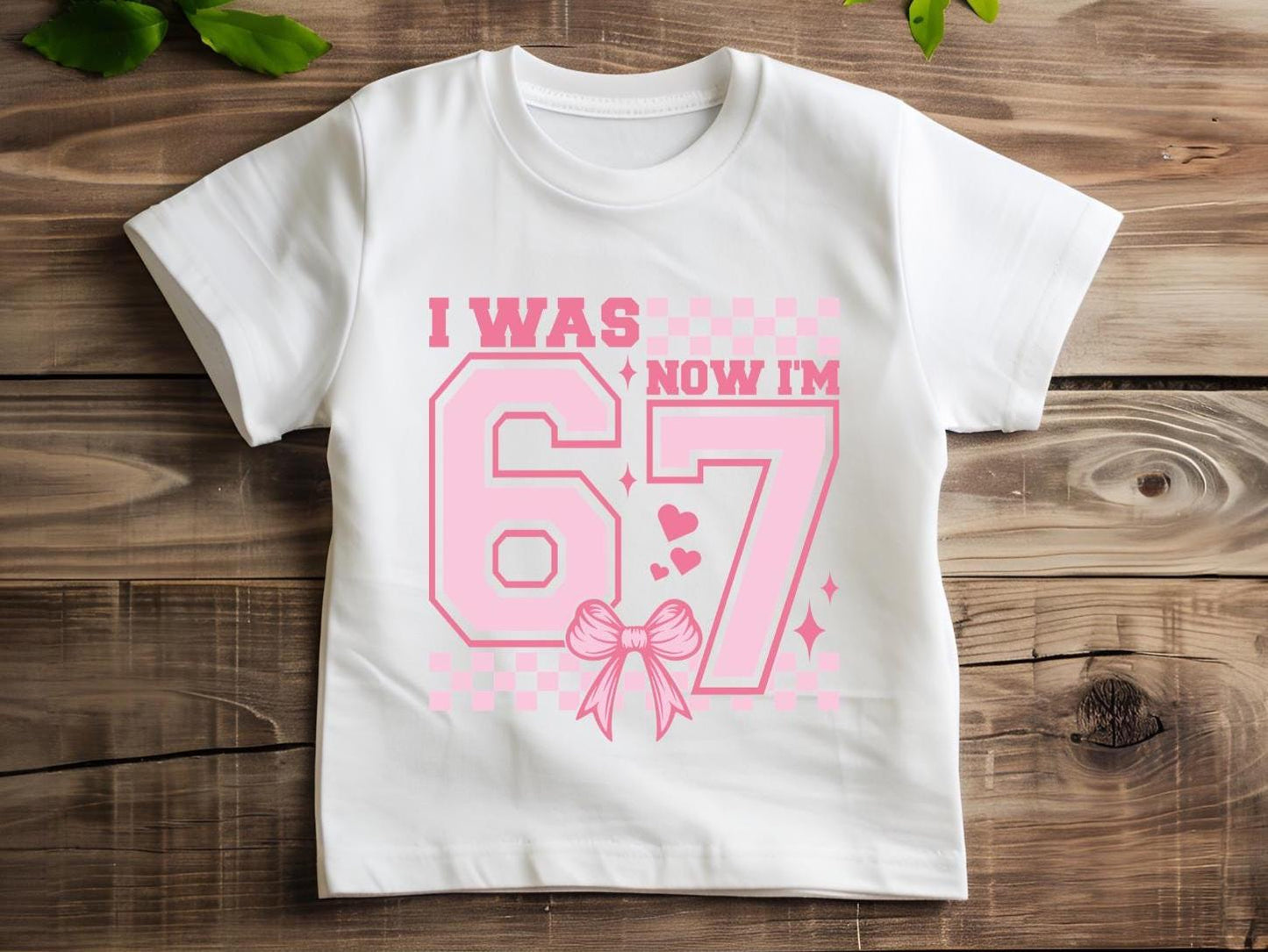 Officially 7 Birthday Shirt  Leopard Print Bow Milestone T-Shirt