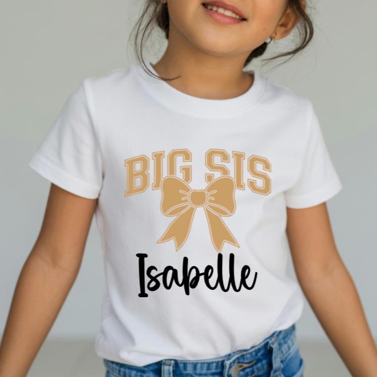 Personalised Big Sister Shirt, Promoted to Big Sister, Sibling Announcement Outfit, Big Sister Gift from Baby