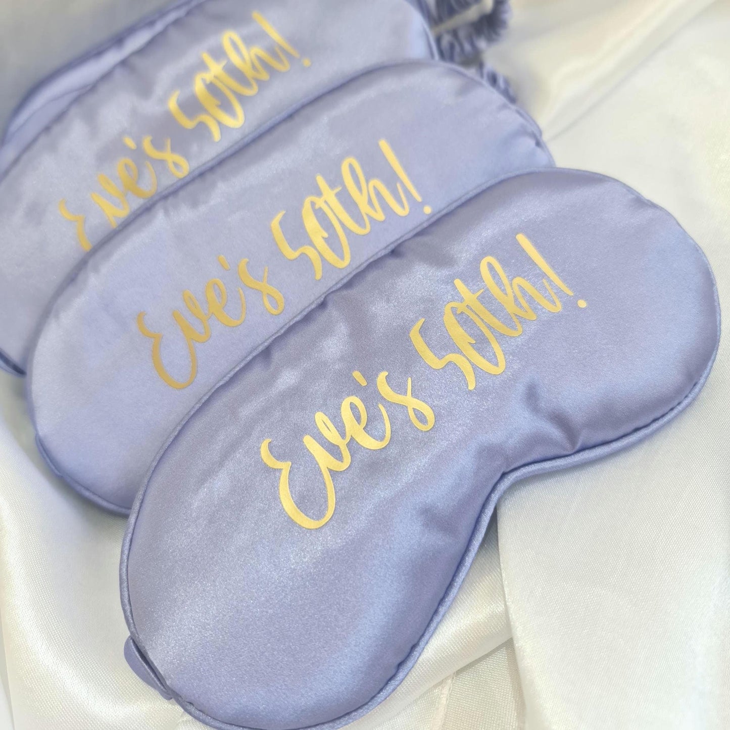 Personalised Satin Eye Mask | Custom Name Sleep Mask | Bridesmaid Gift | Travel Eye Mask | Self Care Gift | Personalised Gift