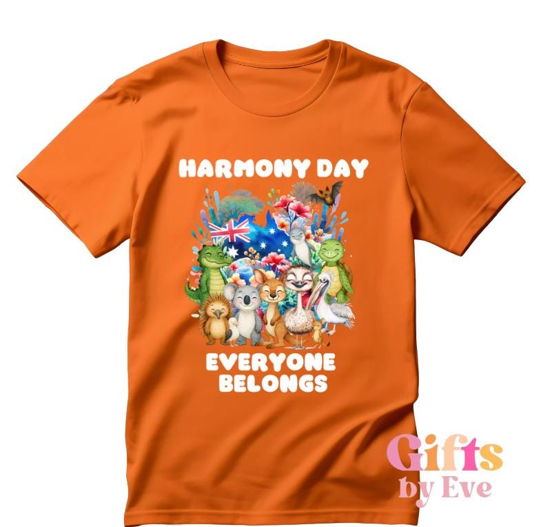 Harmony Day PNG  Australian Animal Design  Everyone Belongs  Cultural Diversity Digital Download Only