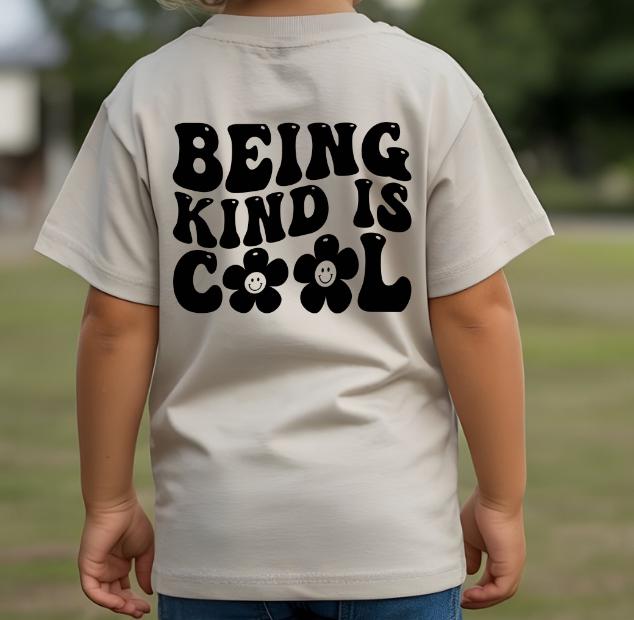 Being Kind Is Cool T-Shirt  Kids Kindness Shirt  Positive Message Tee  School & Everyday Wear