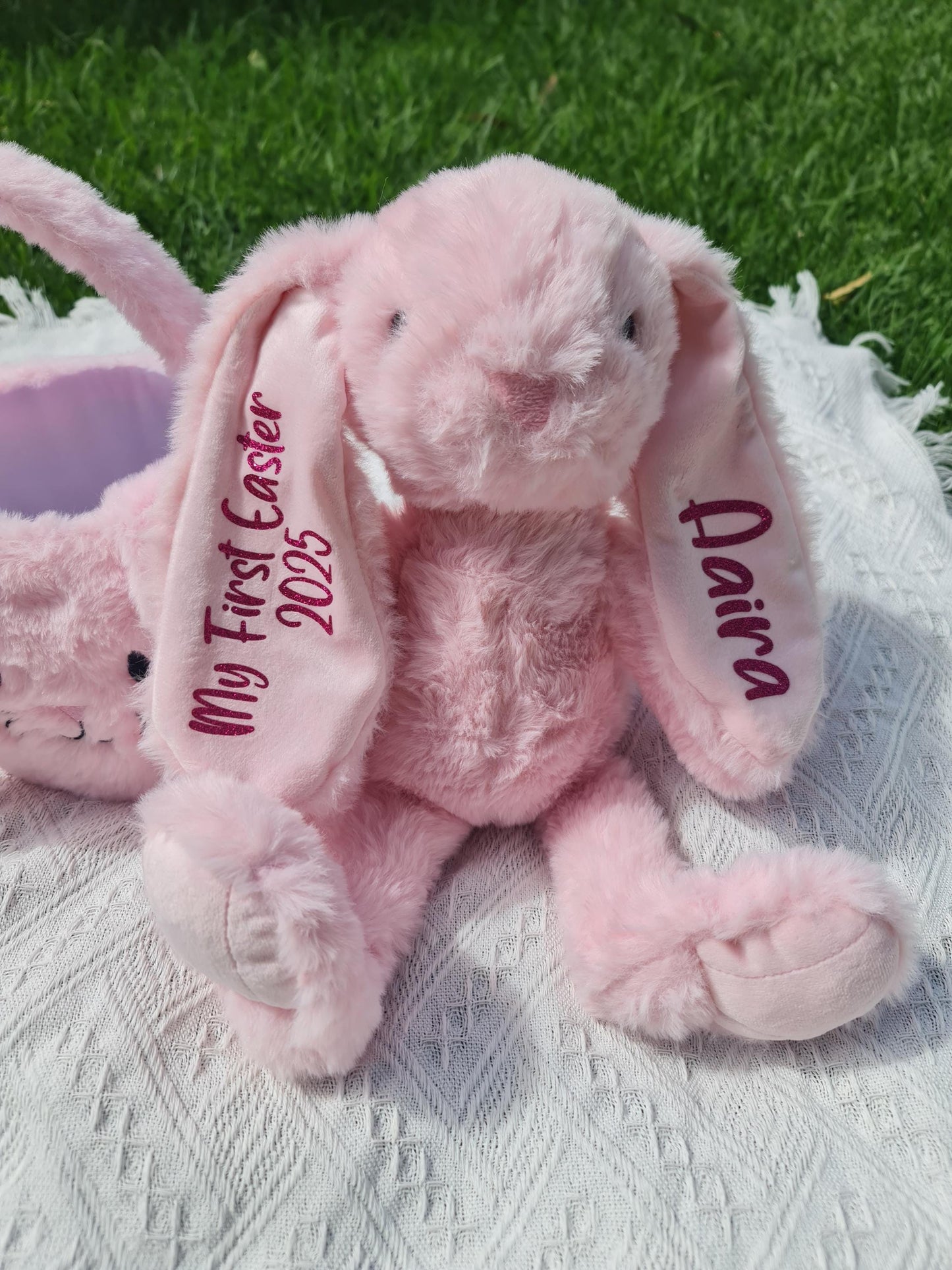 Personalised Bunny Plush | Custom Baby Gift | Personalised Soft Bunny | Baby Shower Gift | Birthday Bunny | New Baby Keepsake
