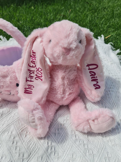 Personalised Bunny Plush | Custom Baby Gift | Personalised Soft Bunny | Baby Shower Gift | Birthday Bunny | New Baby Keepsake
