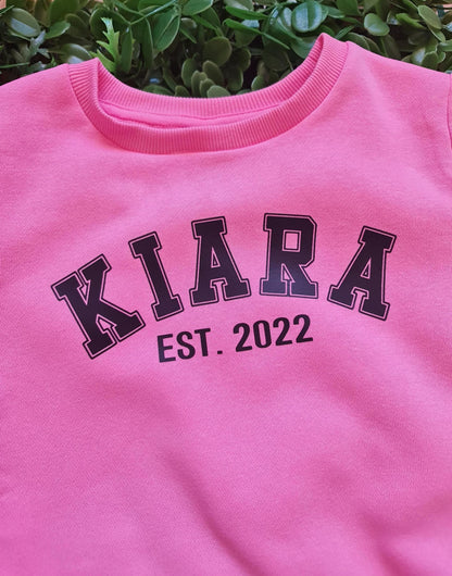Personalised Kids Tracksuit Set  Custom Name Hoodie + Joggers  Toddler & Kids Jumper