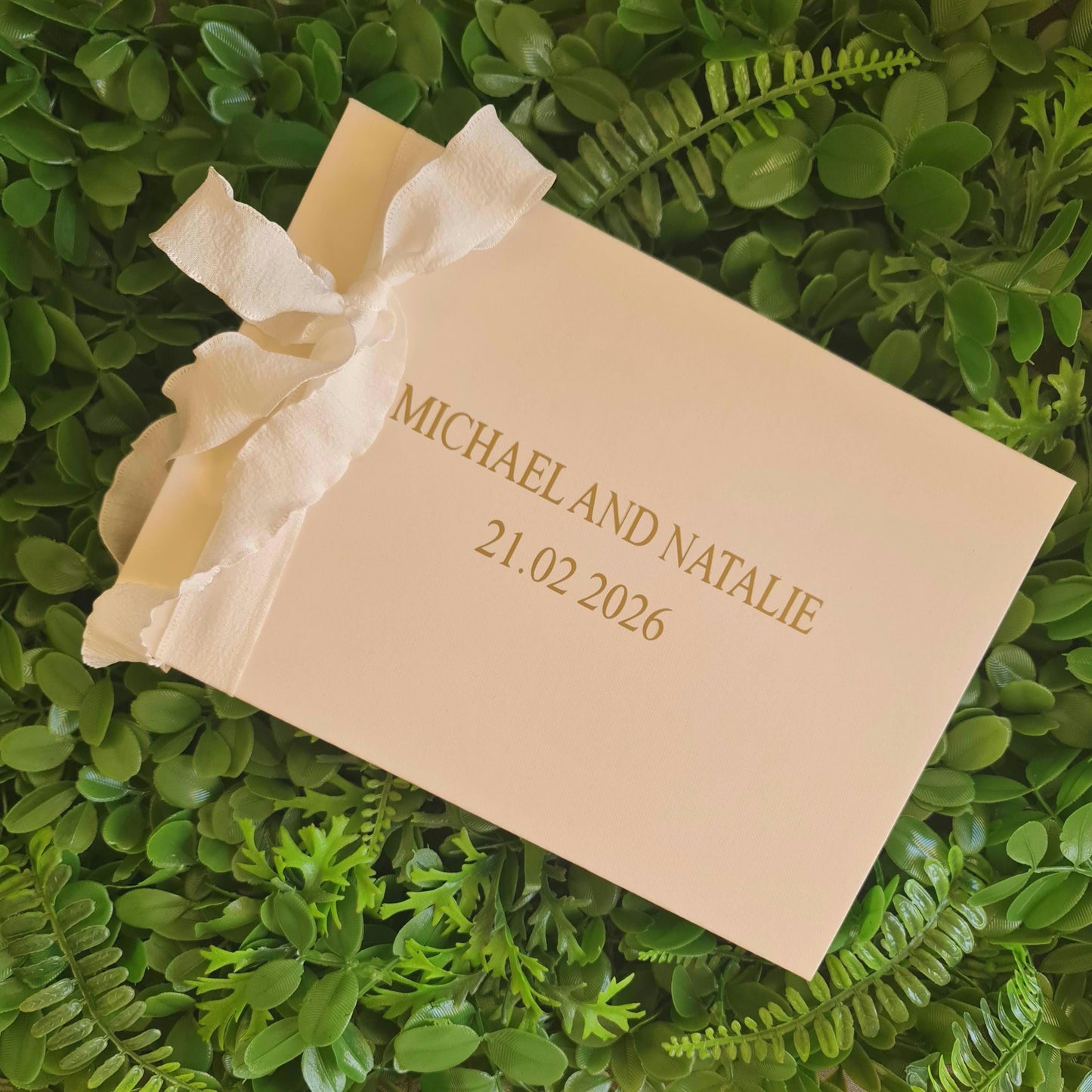 Large Personalised Wedding Keepsake Box  Memory Box for Bride & Groom