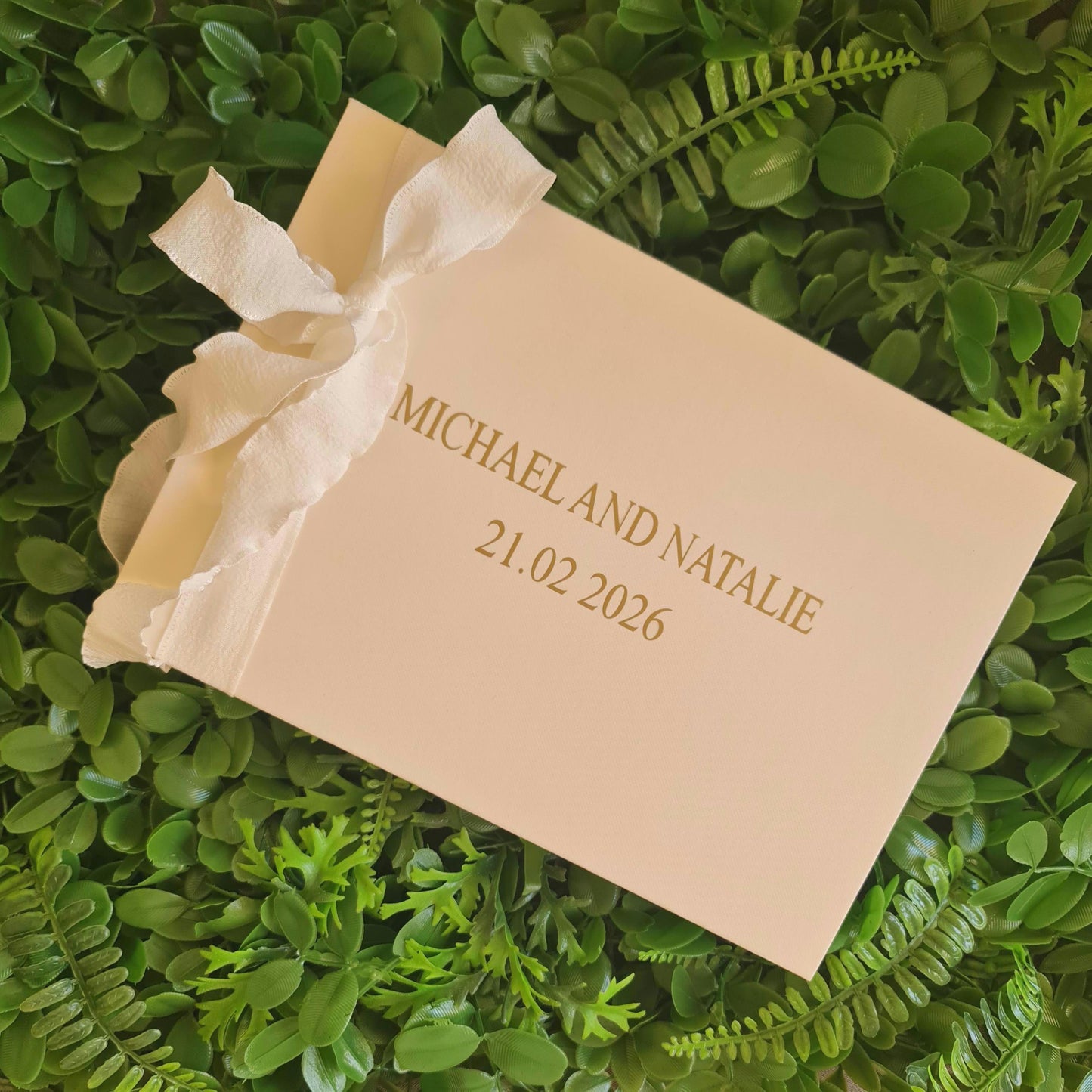 Small Personalised Wedding Keepsake Box  Memory Box for Bride & Groom