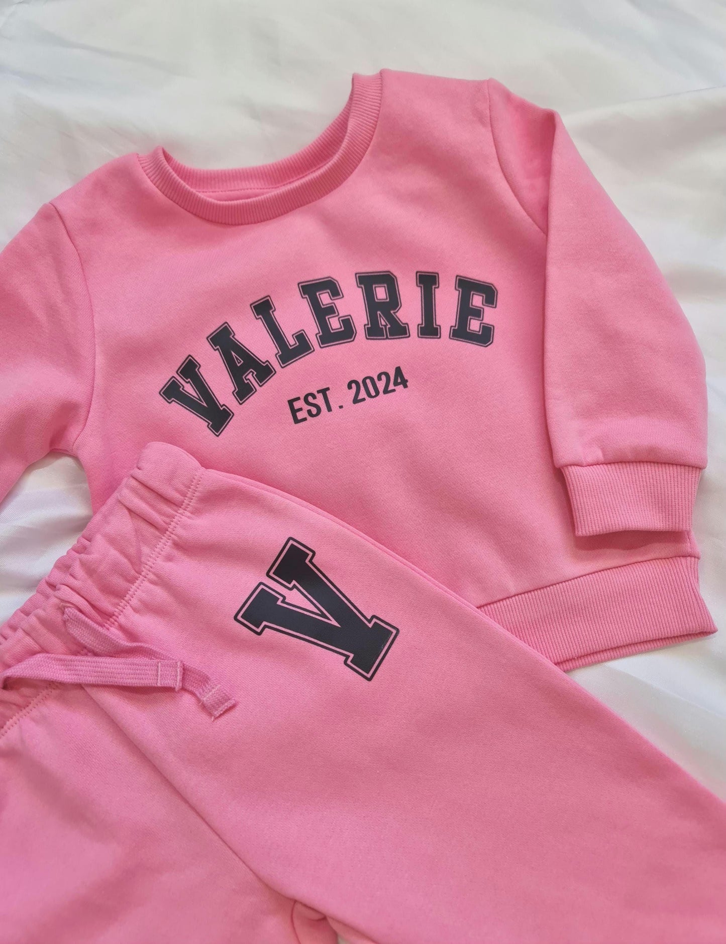 Personalised Kids Tracksuit Set  Custom Name Hoodie + Joggers  Toddler & Kids Jumper