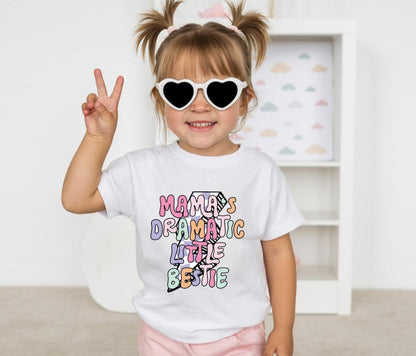 Mamas Dramatic Little Bestie T-Shirt Or Bodysuit  Cute Toddler Shirt