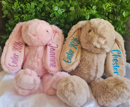 Personalised Bunny Plush | Custom Baby Gift | Personalised Soft Bunny | Baby Shower Gift | Birthday Bunny | New Baby Keepsake