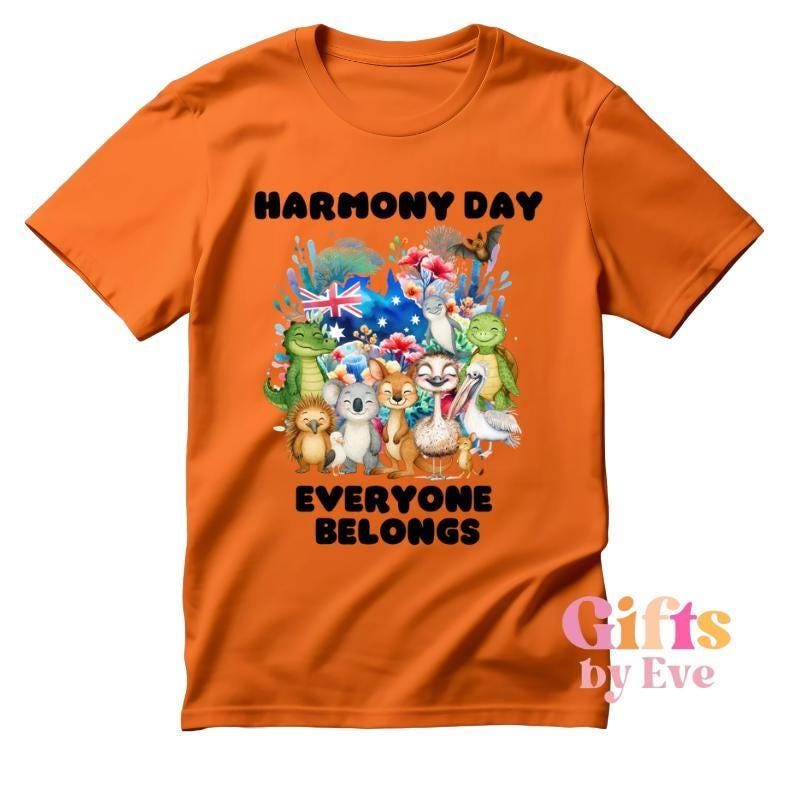 Harmony Day Australian Animals Kids T-Shirt | Cultural Diversity School Tee