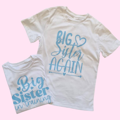 Big Sister in Training T-Shirt | Pregnancy Announcement Shirt | Kids Sibling Tee | Toddler & Kids Graphic Shirt  | Sibling Reveal
