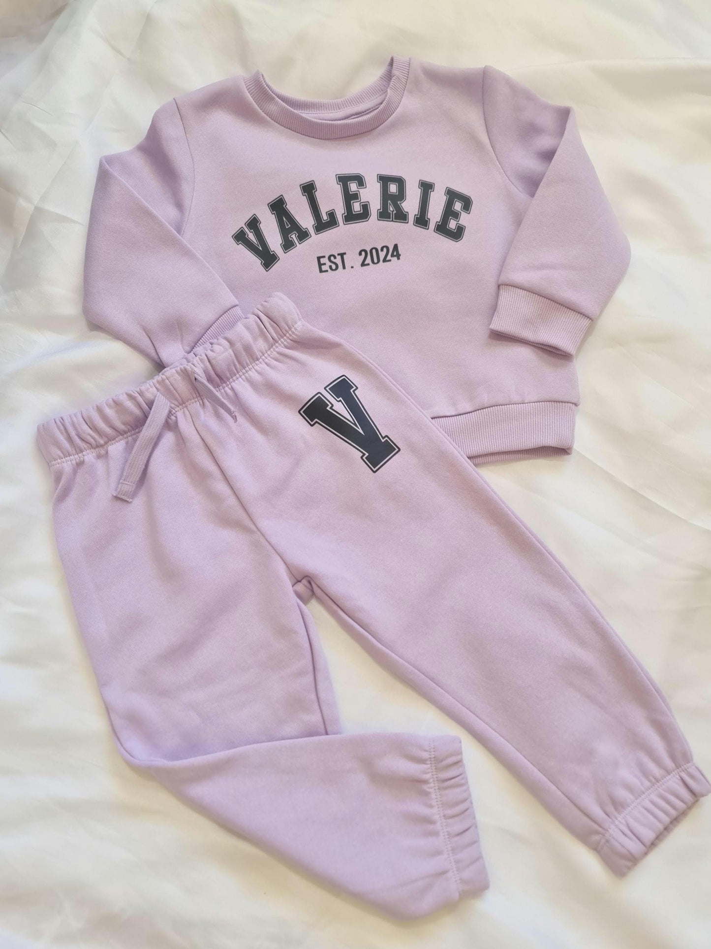Personalised Kids Tracksuit Set  Custom Name Hoodie + Joggers  Toddler & Kids Jumper