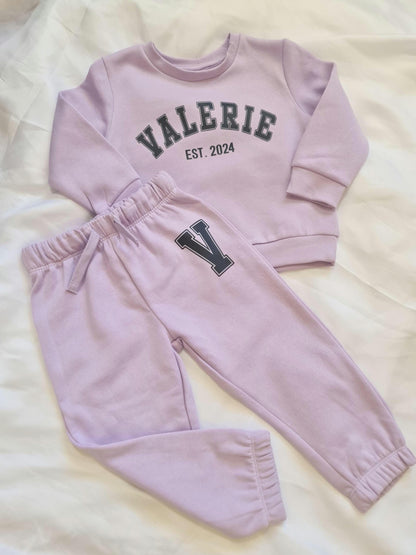Personalised Kids Tracksuit Set  Custom Name Hoodie + Joggers  Toddler & Kids Jumper