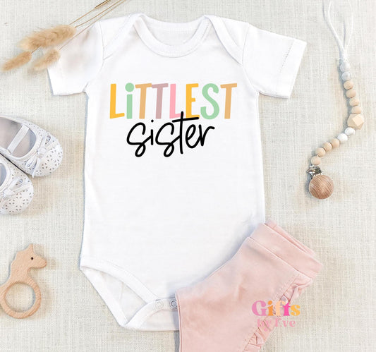 Sibling Matching Shirts | Big Sister, Little, Littlest Outfits