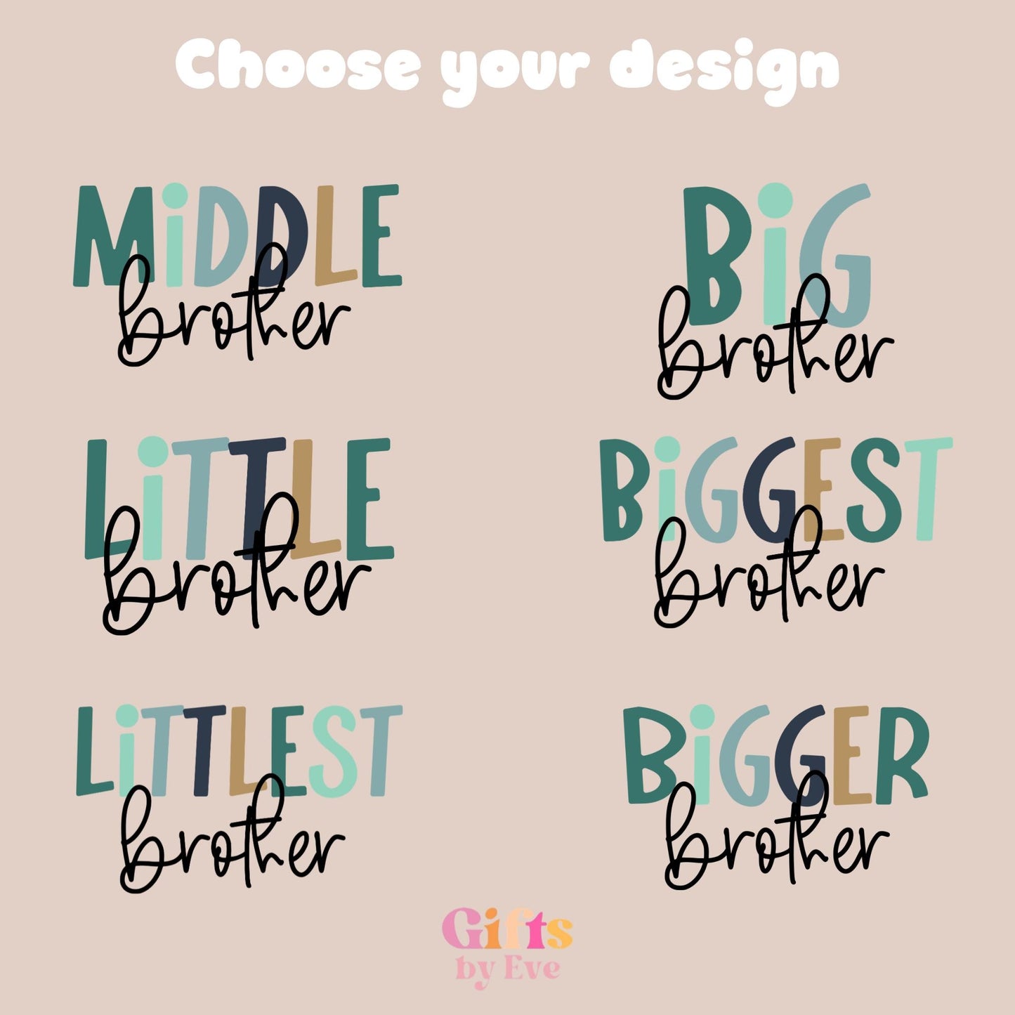 Big Brother Sister T-Shirt | Sibling Matching Announcement Tee