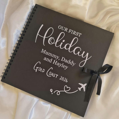 First Family Holiday Scrapbook | Travel Memory Book for Couples | First Holiday Photo Album | Travel Gift | Our First Trip Together