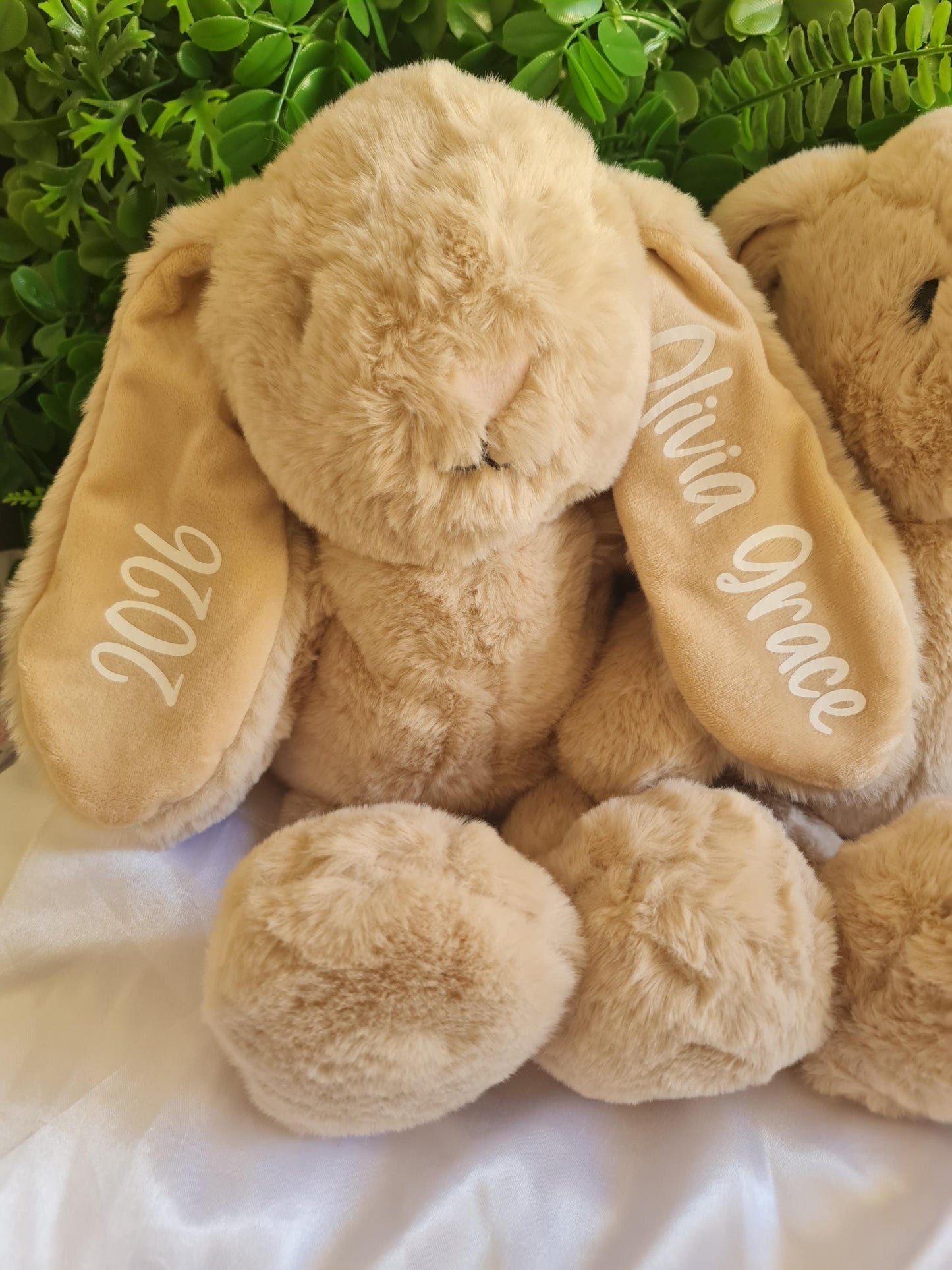 Personalised Bunny Plush | Custom Baby Gift | Personalised Soft Bunny | Baby Shower Gift | Birthday Bunny | New Baby Keepsake