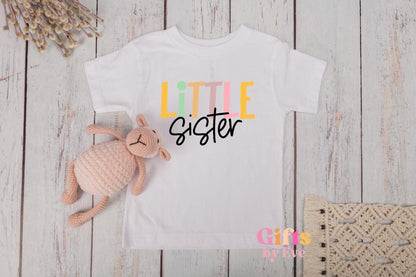Sibling Matching Shirts | Big Sister, Little, Littlest Outfits