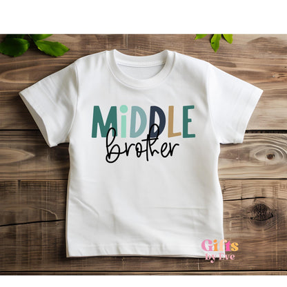 Big Brother Sister T-Shirt | Sibling Matching Announcement Tee