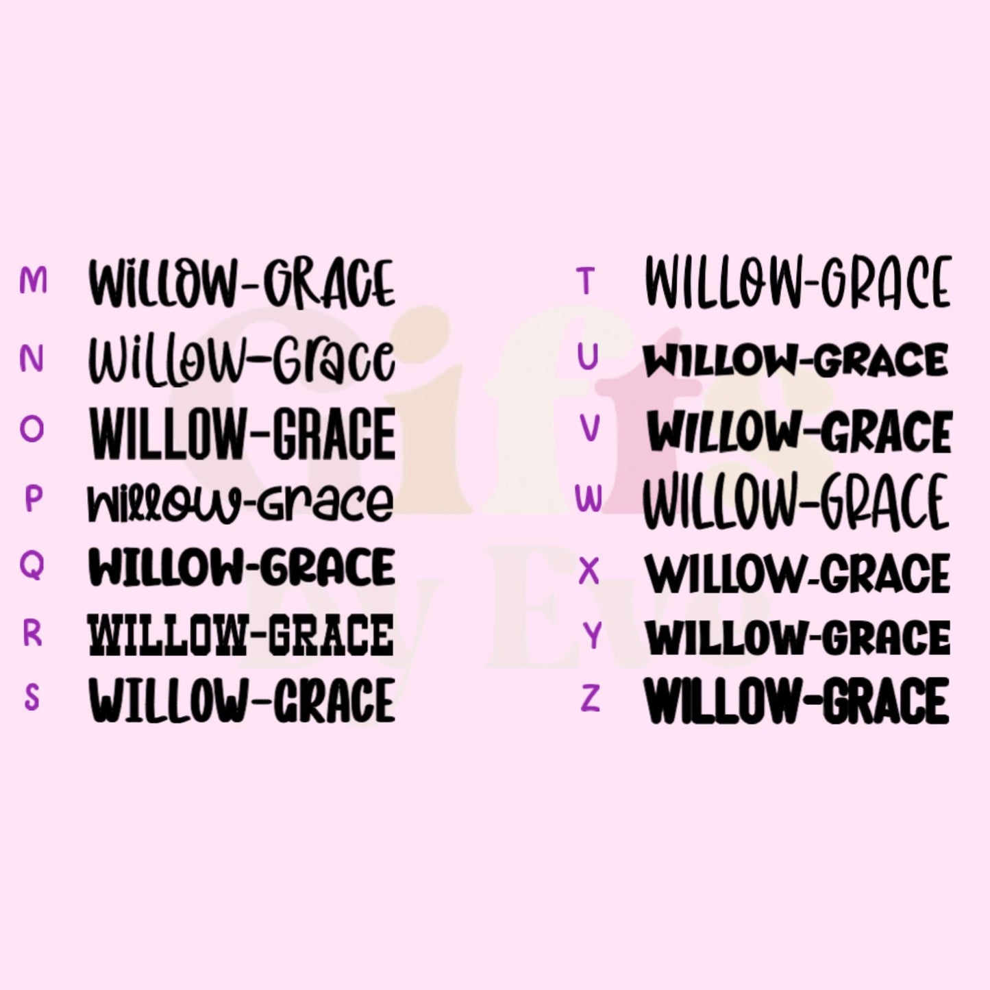 Custom Vinyl Name Decal | Personalised Sticker for Water Bottles, Laptops, Cars