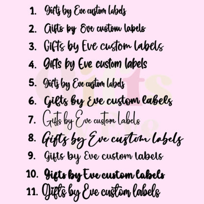 Custom Vinyl Name Labels | Personalised Sticker Decals for Kids, School & Party Items