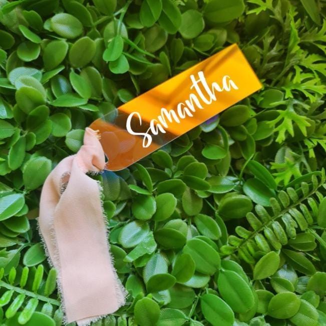 Personalised Holographic Acrylic Bookmark | Custom Name Bookmark | Clear Iridescent Bookmark | Book Lover Gift | Teacher Gift