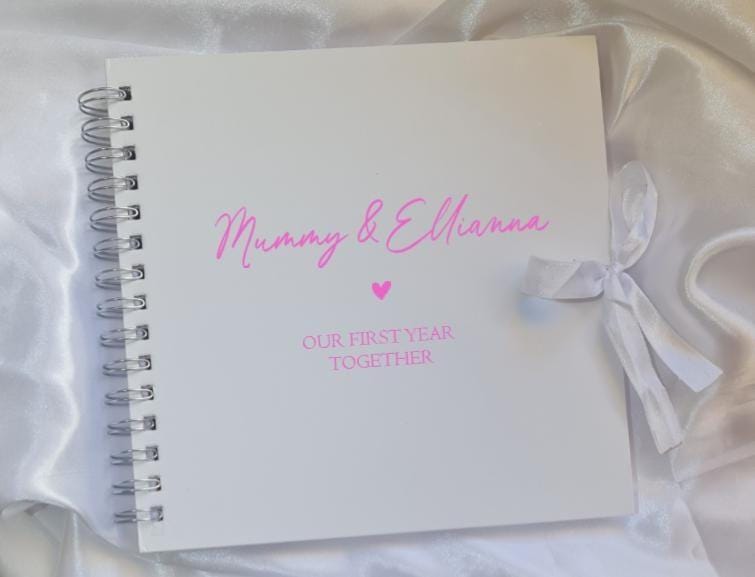 Personalised Mummy and Me First Year Scrapbook | Baby Keepsake Memory Album