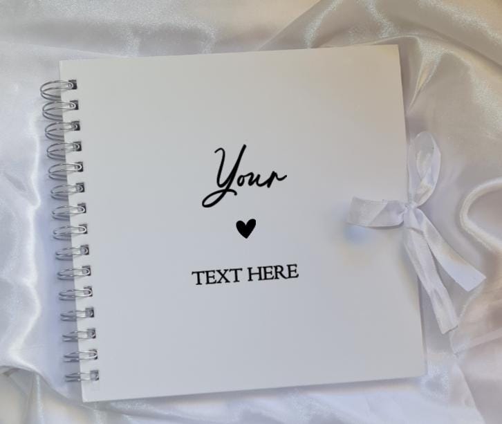 Custom Message Scrapbook | Personalised Memory Album, Keepsake Photo Book
