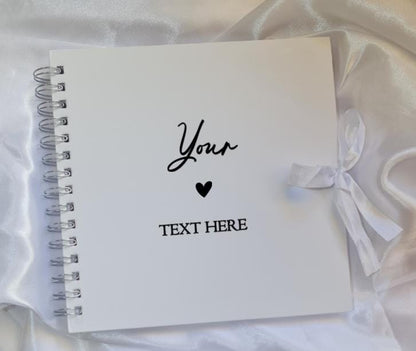 Custom Message Scrapbook | Personalised Memory Album, Keepsake Photo Book