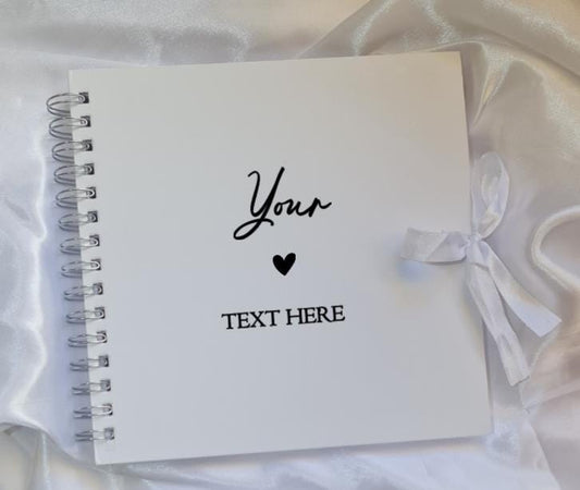 Custom Message Scrapbook | Personalised Memory Album, Keepsake Photo Book