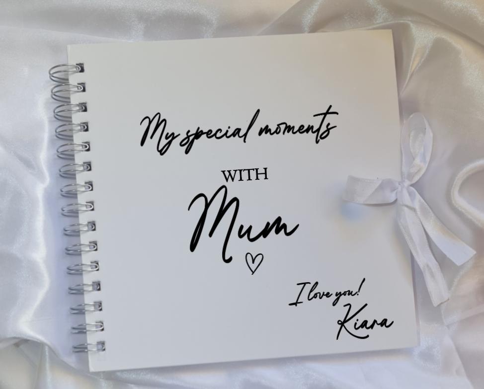 Personalised Special Moments with Mum Scrapbook | Memory Book | Mother's Day Gift | Family Keepsake Album