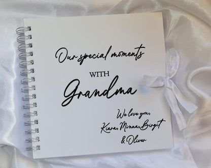 Personalised Grandma Memory Book | Special Moments Scrapbook, Nan Nana Keepsake Album
