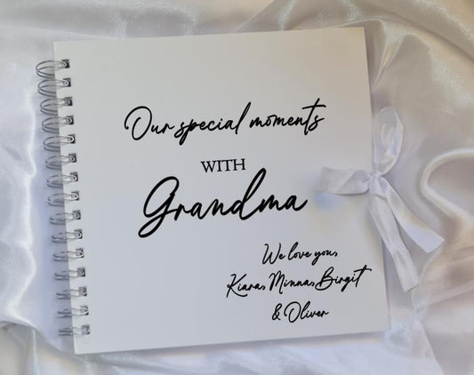 Personalised Grandma Memory Book | Special Moments Scrapbook, Nan Nana Keepsake Album