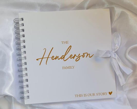 Personalised Family Story Scrapbook | Custom Memory Photo Album Keepsake