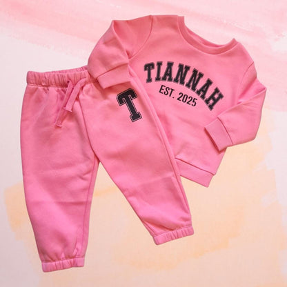 Personalised Kids Tracksuit Set  Custom Name Hoodie + Joggers  Toddler & Kids Jumper