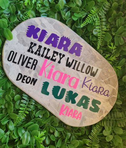 Custom Vinyl Name Decal | Personalised Sticker for Water Bottles, Laptops, Cars