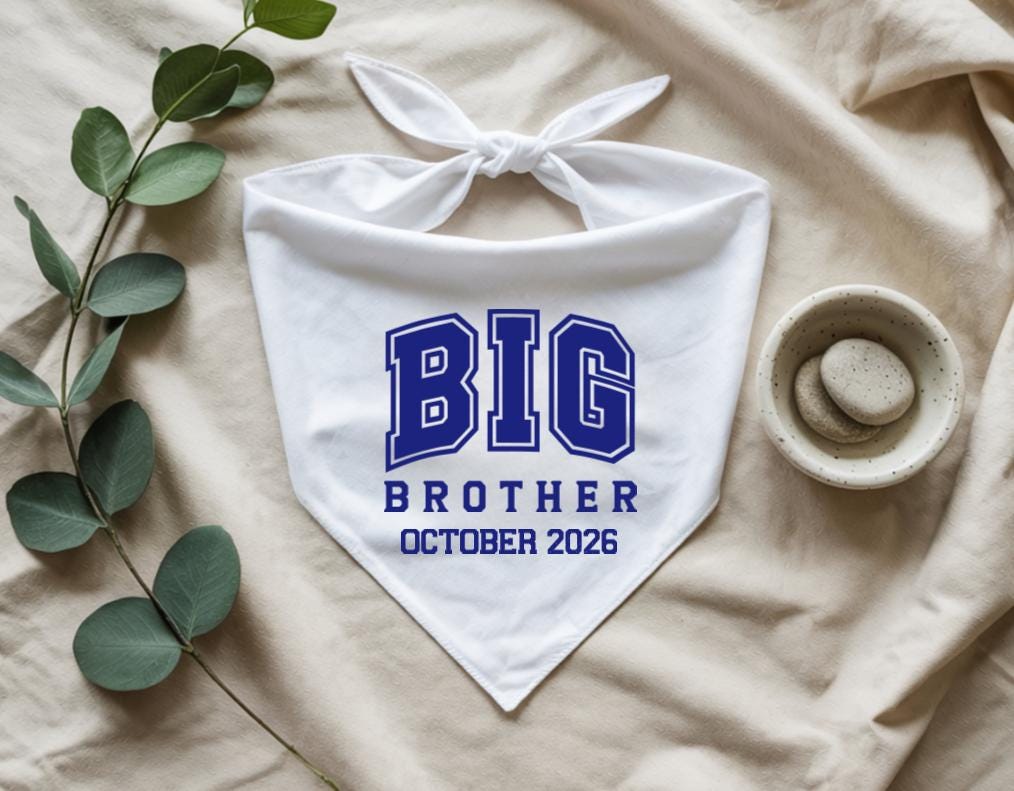 Personalised Dog Bandana | Big Brother Pregnancy Reveal Pet Outfit