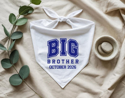 Baby Announcement Dog Bandana | Personalised Dog Bandana | Big Sister Pregnancy Reveal  | Custom Pet Outfit