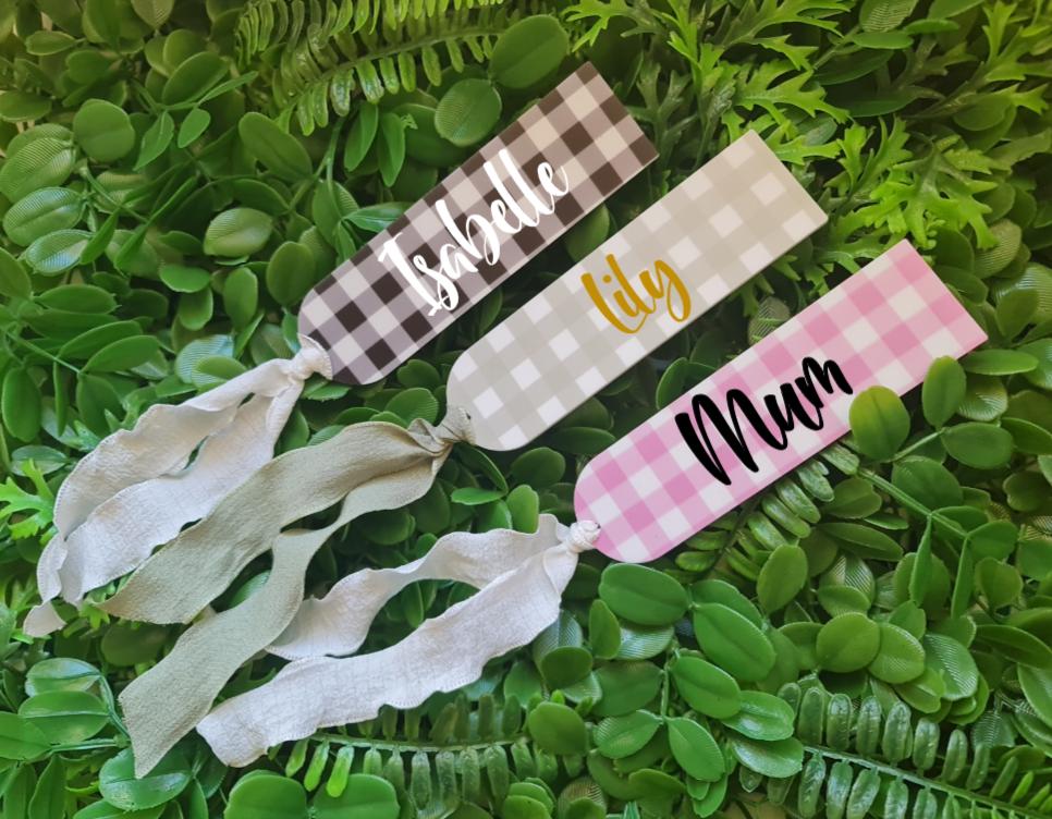 Personalised Gingham Acrylic Bookmark | Custom Name Bookmark | Cute Reader Gift | Book Lover Gift | Teacher Gift | Back to School