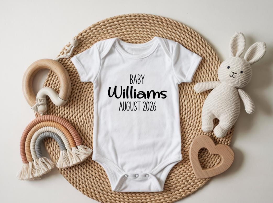 Coming Soon Baby Bodysuit | Pregnancy Announcement Outfit | Baby Reveal Tee | Neutral Baby Announcement
