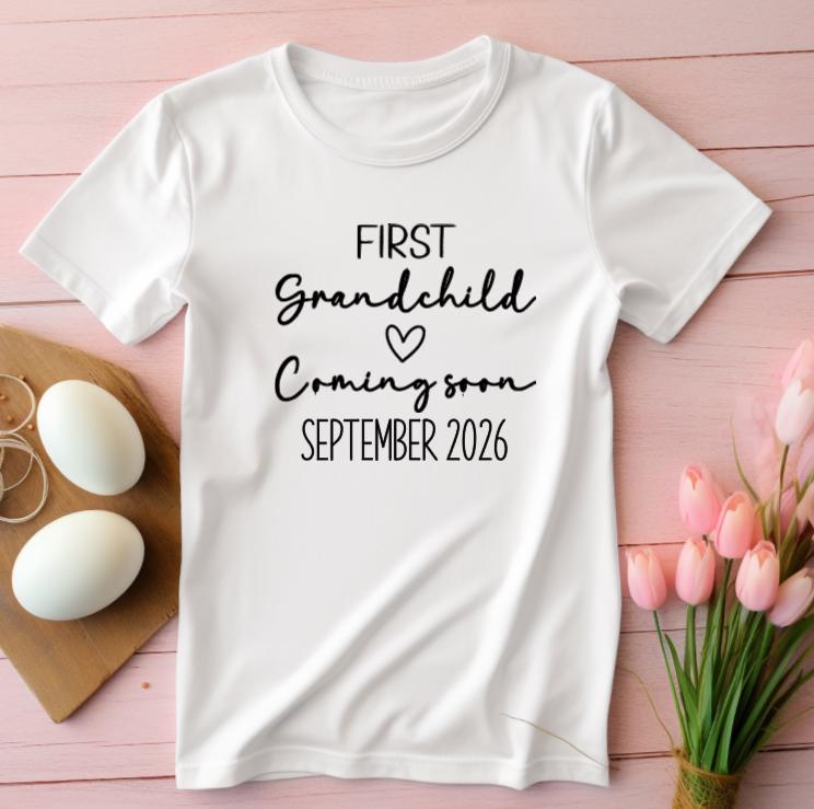 Promoted to Grandparents Tee | Pregnancy Announcement Shirt | Grandma Grandpa Reveal Shirt | Baby Announcement | Surprise Grandparents Gift