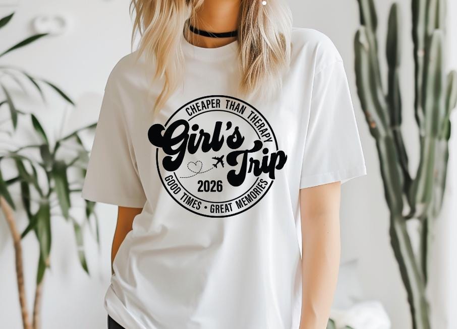 Girls Trip T-Shirt | Squad Vacation Shirt | Matching Girls Holiday Tee | Girls Weekend Outfits | Travel Bestie Shirt | Funny Group Trip Tee