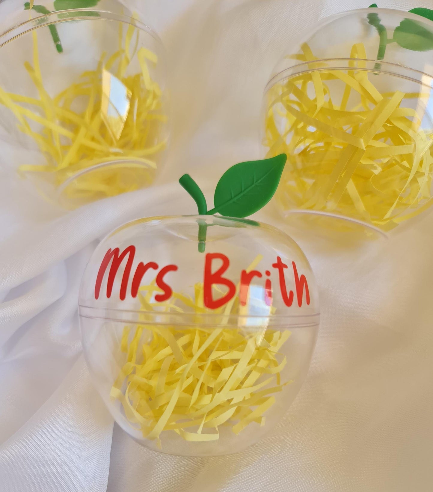 Personalised Teacher Gift | Refillable Apple | End of Year Teacher Present | Thank You Teacher Gift