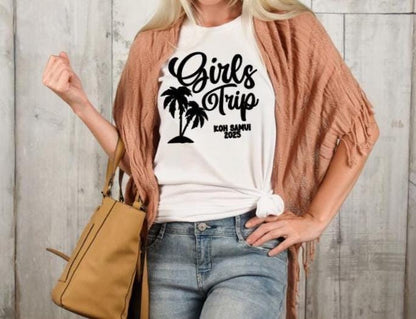 Girls Trip T-Shirt | Squad Vacation Shirt | Matching Girls Holiday Tee | Girls Weekend Outfits | Travel Bestie Shirt | Funny Group Trip Tee