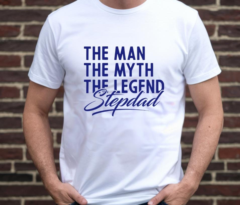 The Man The Myth The Legend Stepdad T-Shirt | Funny Stepdad Shirt | Bonus Dad Gift | Stepdad Fathers Day Tee | Gift for Stepfather