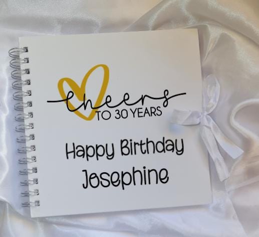 Personalised Birthday Scrapbook | Custom Birthday Memory Book | Birthday Photo Album | Keepsake Gift | Birthday Journal | Custom Scrapbook