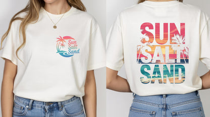 Salty Beach T-Shirt | Coastal Graphic Tee | Beach Vacation Shirt | Summer Ocean T-Shirt | Salty Vibes Tee | Retro Beach Shirt | Summer Top