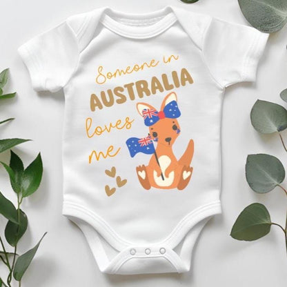 Someone In Australia Loves Me PNG | Printable Kangaroo Baby Design | Digital Download | Cricut PNG | Digital Design